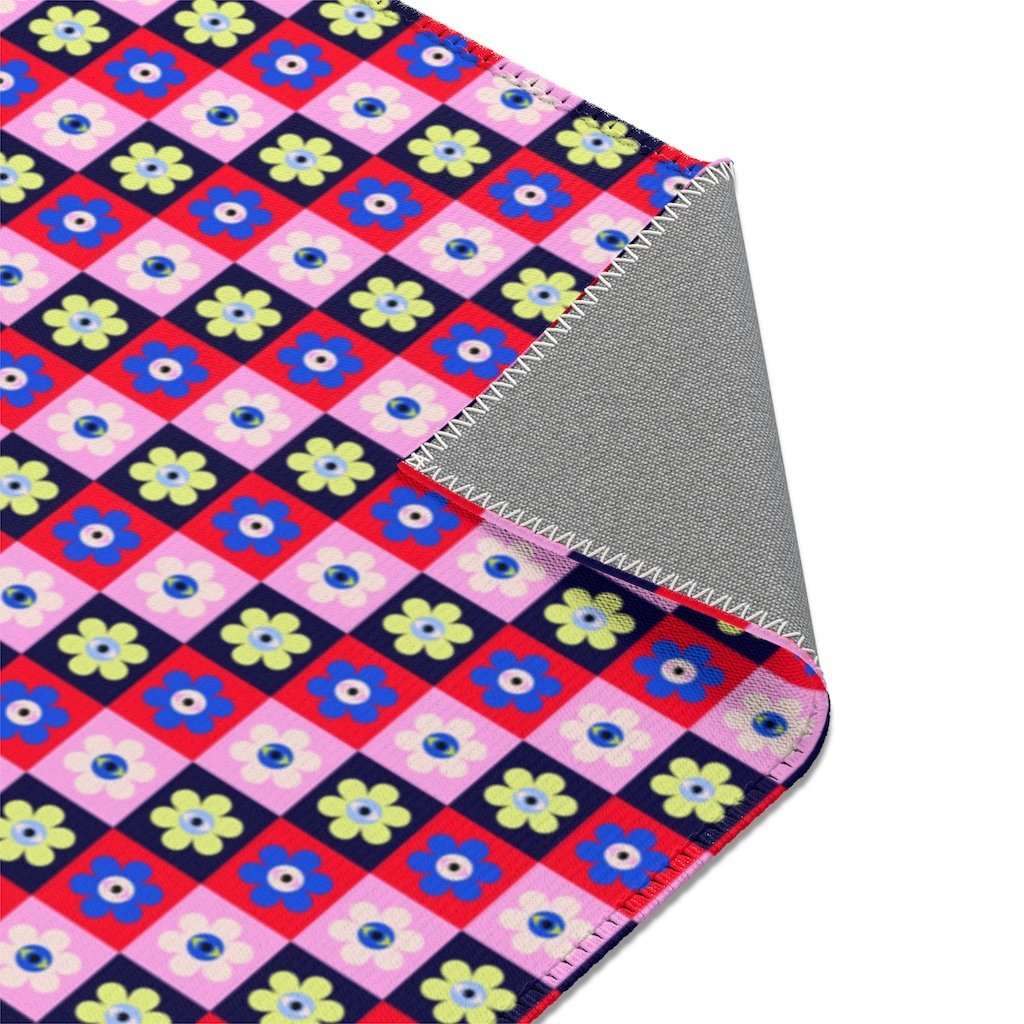Eye Flower Print Area Rug - HAYLEY ELSAESSER 