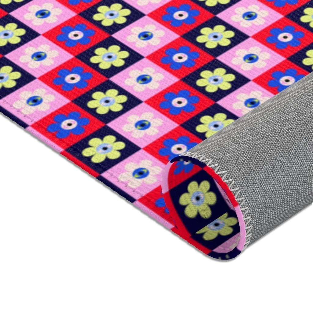 Eye Flower Print Area Rug - HAYLEY ELSAESSER 