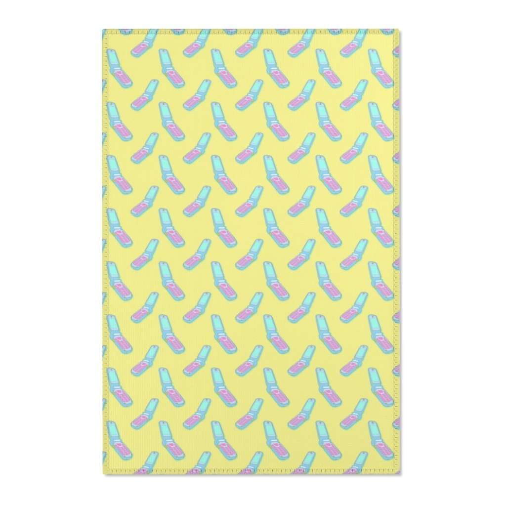 Flip Phone Print Area Rug - HAYLEY ELSAESSER 