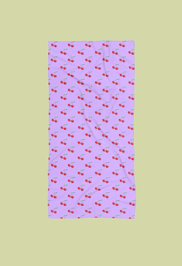 Lilac Cherry Beach Towel - HAYLEY ELSAESSER 