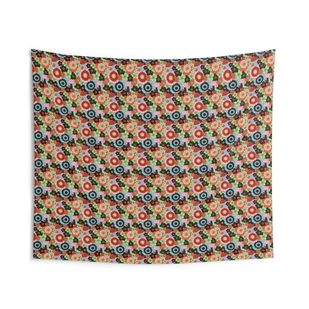 Mushroom Floral Wall Tapestry - HAYLEY ELSAESSER 