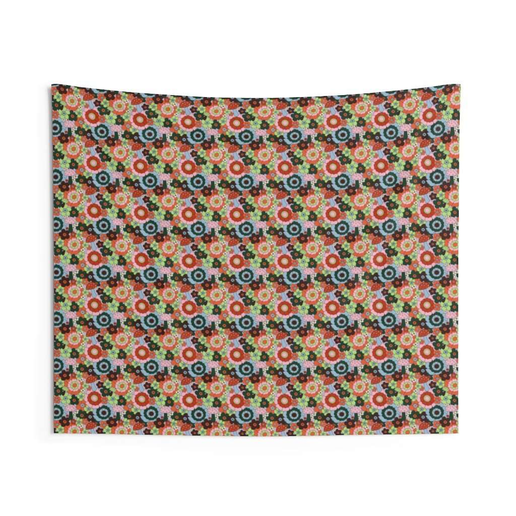 Mushroom Floral Wall Tapestry - HAYLEY ELSAESSER 