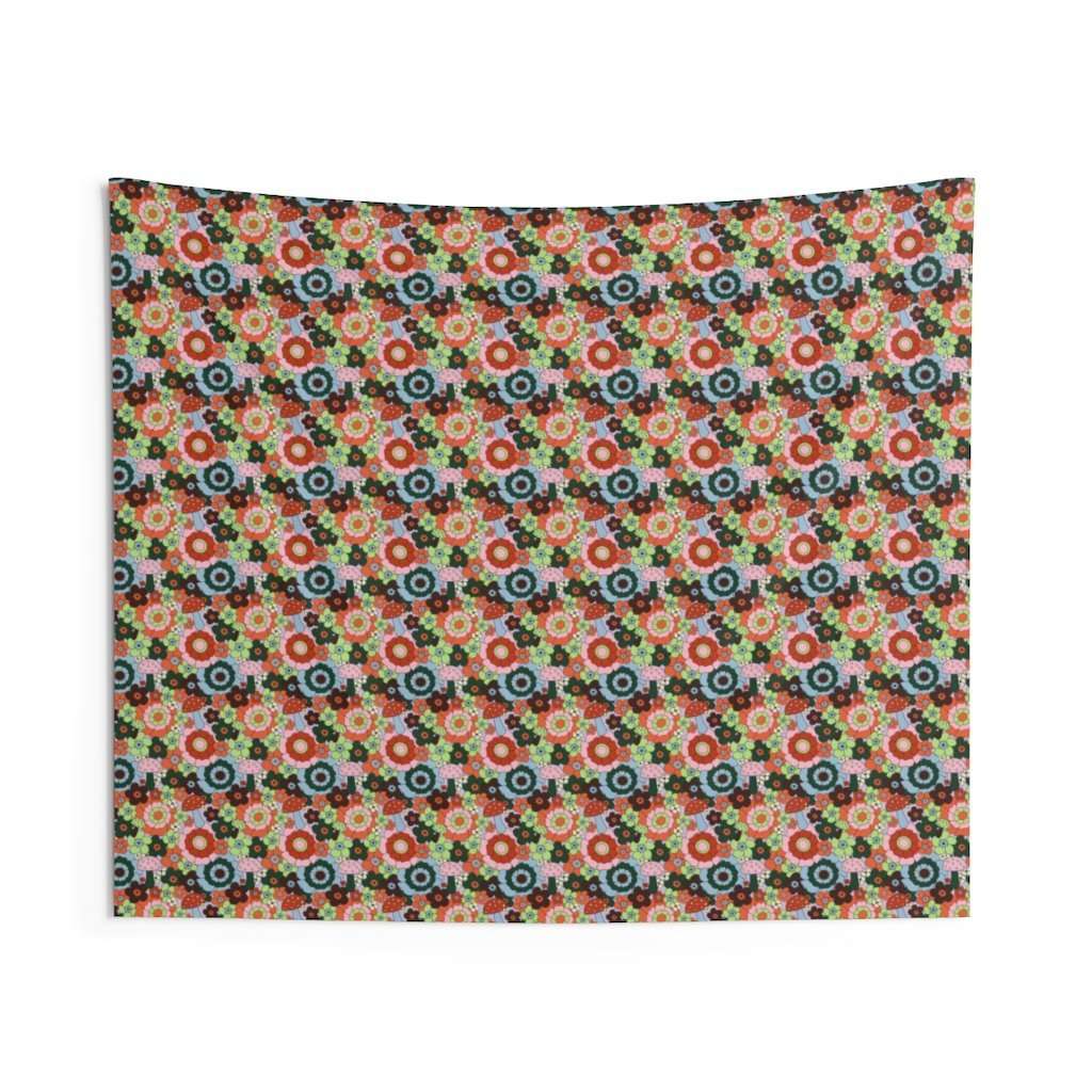 Mushroom Floral Wall Tapestry - HAYLEY ELSAESSER 