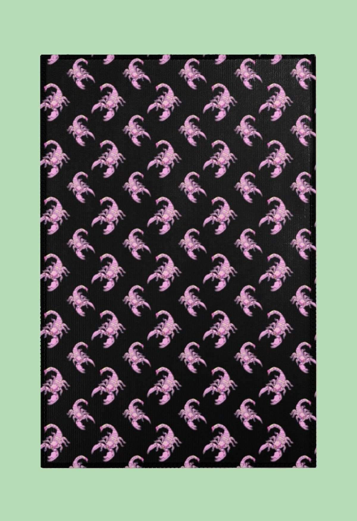 Pink Scorpion Print Area Rug – HAYLEY ELSAESSER