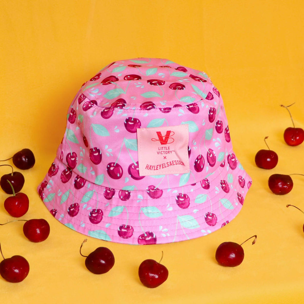 Little Victories Dark Cherry Bucket Hat - HAYLEY ELSAESSER 