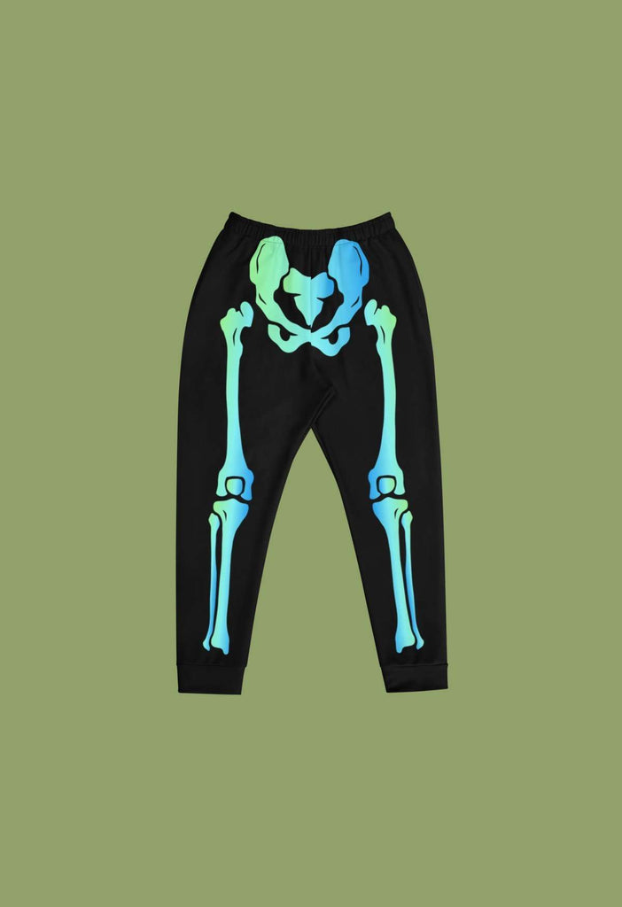 Black and Blue Skeleton Joggers - HAYLEY ELSAESSER 