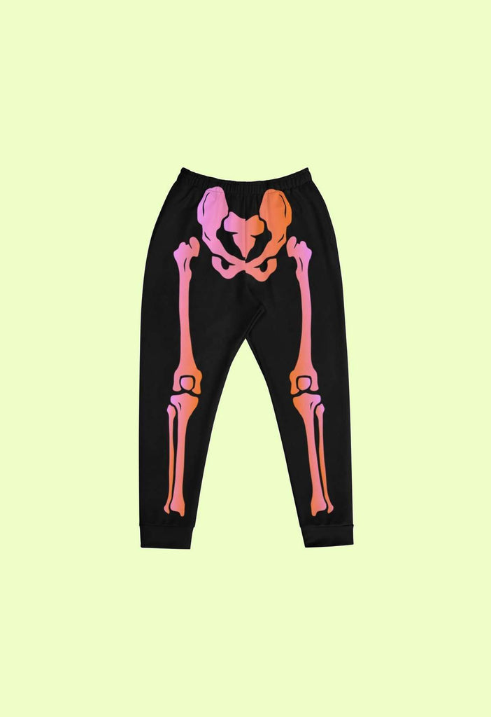 Black and Pink Skeleton Joggers - HAYLEY ELSAESSER 