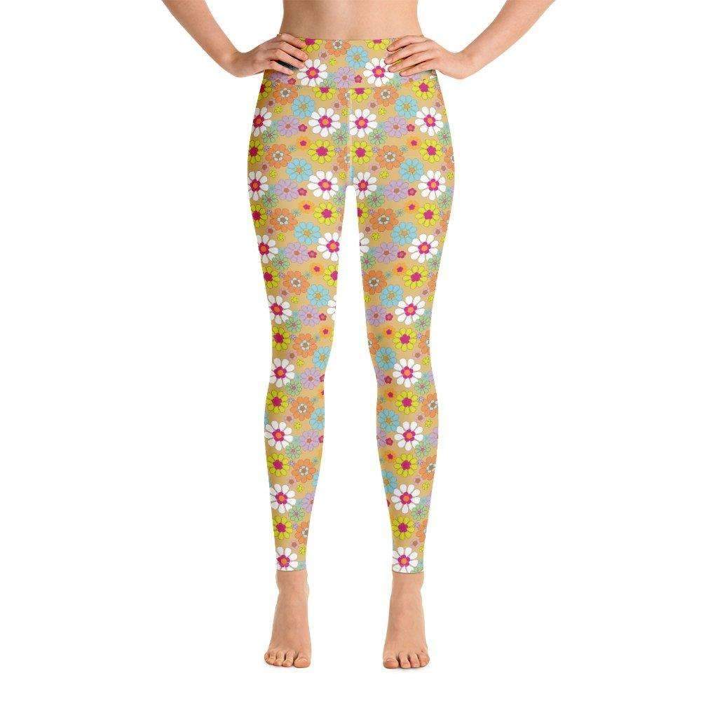 Retro Floral Print Leggings - HAYLEY ELSAESSER 
