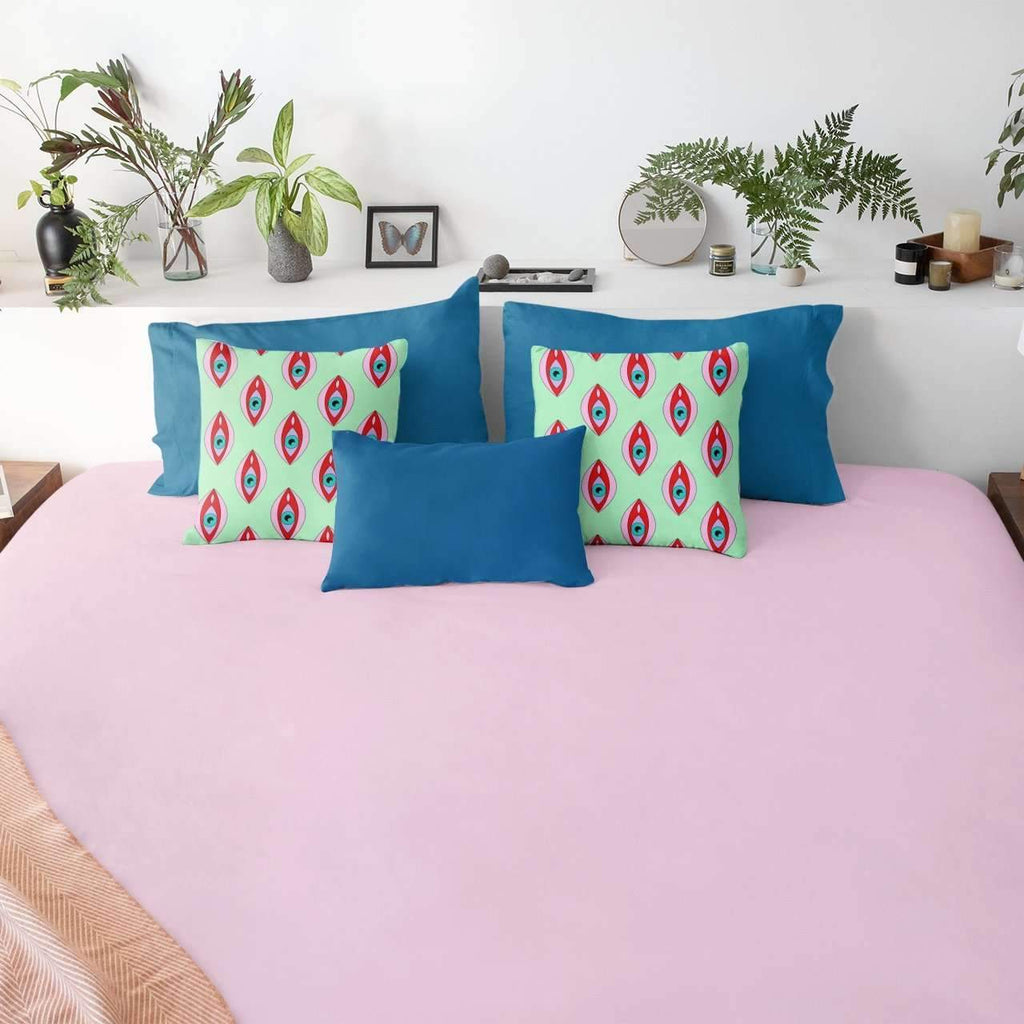Eyegina Print Throw Pillow - HAYLEY ELSAESSER 