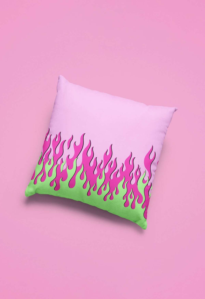 Flame Print Throw Pillow - HAYLEY ELSAESSER 