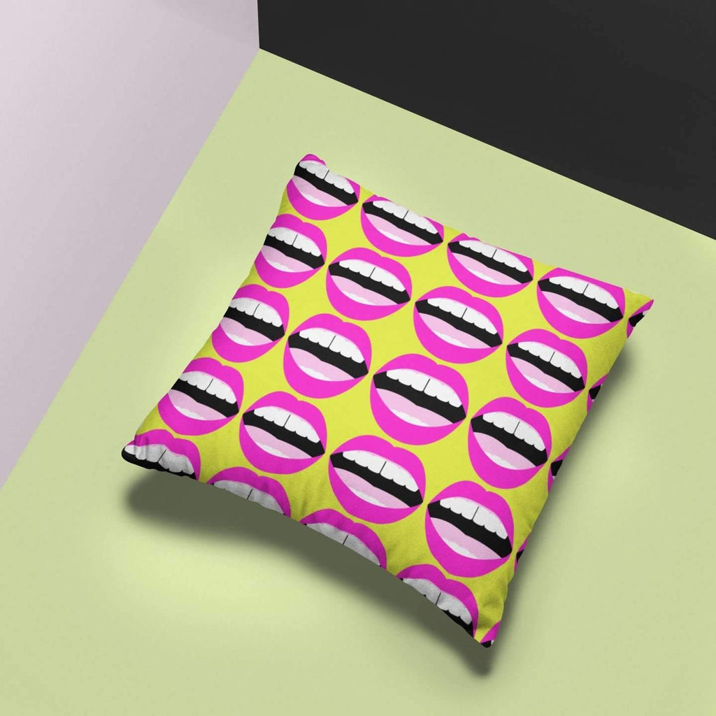 Mouthy Print Throw Pillow - HAYLEY ELSAESSER 