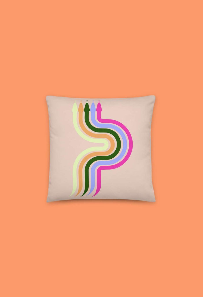 Multi Colour Snake Pillow - HAYLEY ELSAESSER 