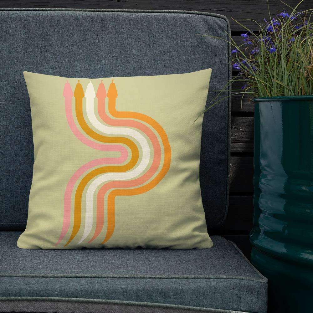 Peachy Snake Pillow - HAYLEY ELSAESSER 