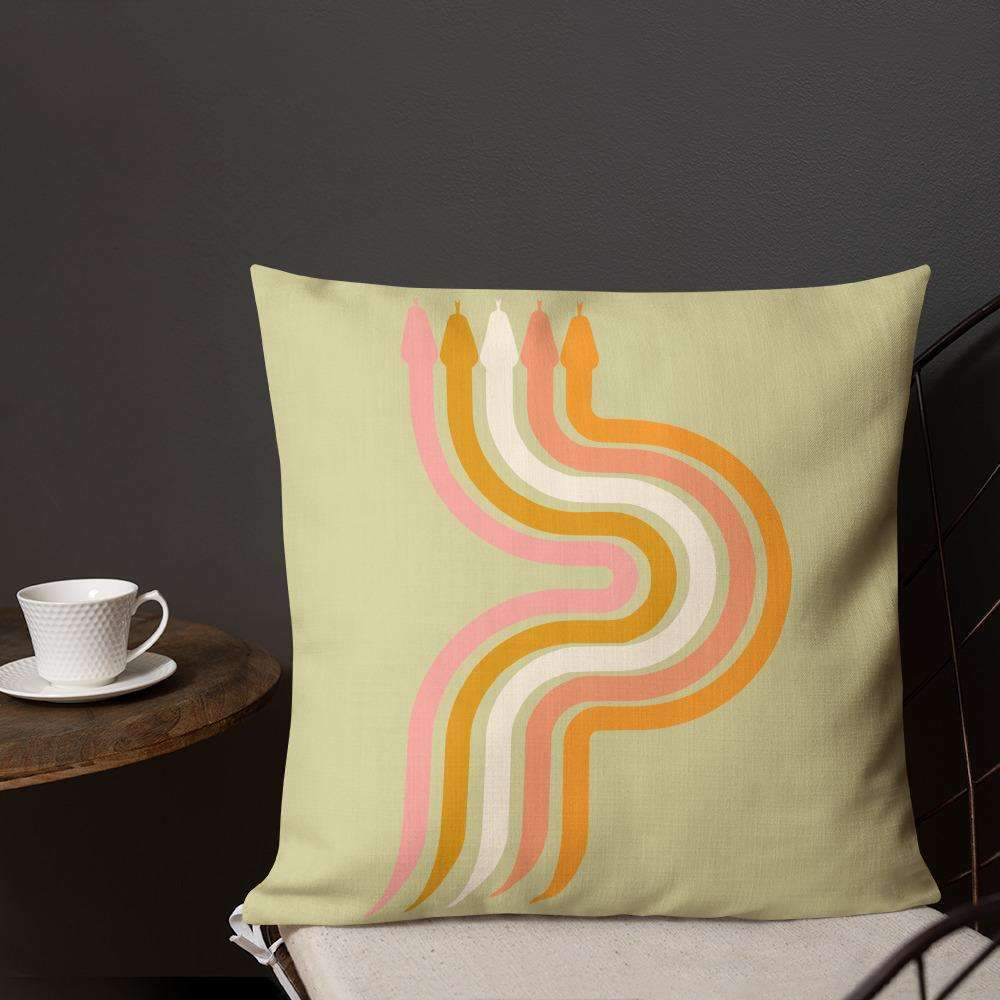 Peachy Snake Pillow - HAYLEY ELSAESSER 