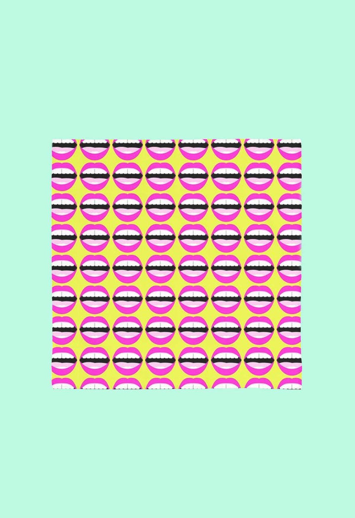 Citrus Mouthy Crepe Bandana - HAYLEY ELSAESSER 