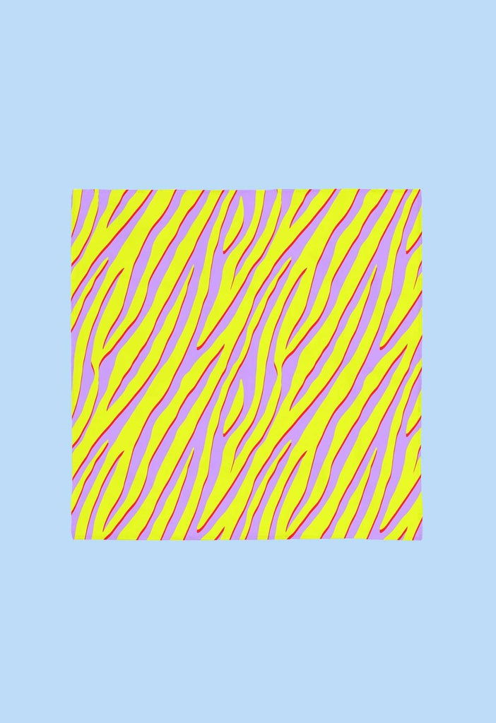 Citrus Zebra Crepe Bandana - HAYLEY ELSAESSER 