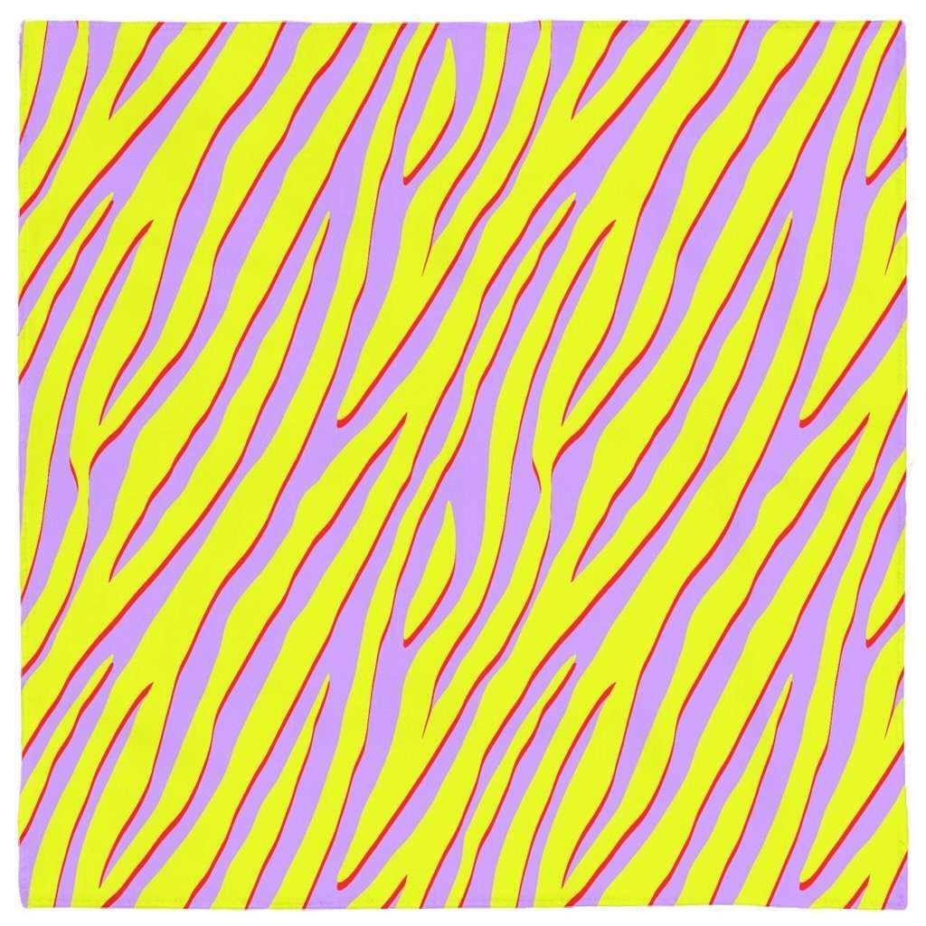 Citrus Zebra Crepe Bandana - HAYLEY ELSAESSER 