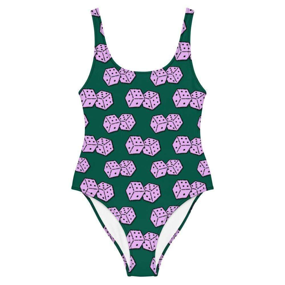 Dice Print Swimsuit - HAYLEY ELSAESSER 