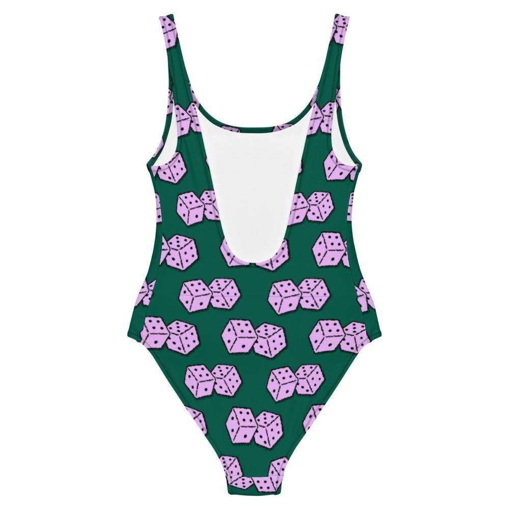 Dice Print Swimsuit - HAYLEY ELSAESSER 