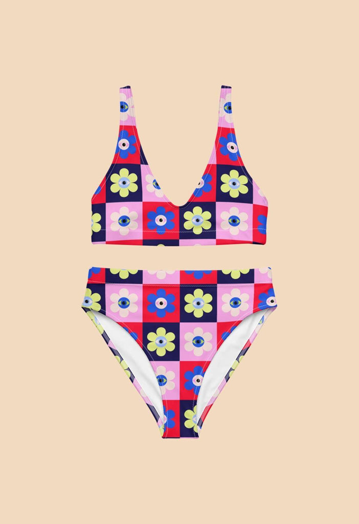 Eye flower Recycled Bikini Bottom - HAYLEY ELSAESSER 