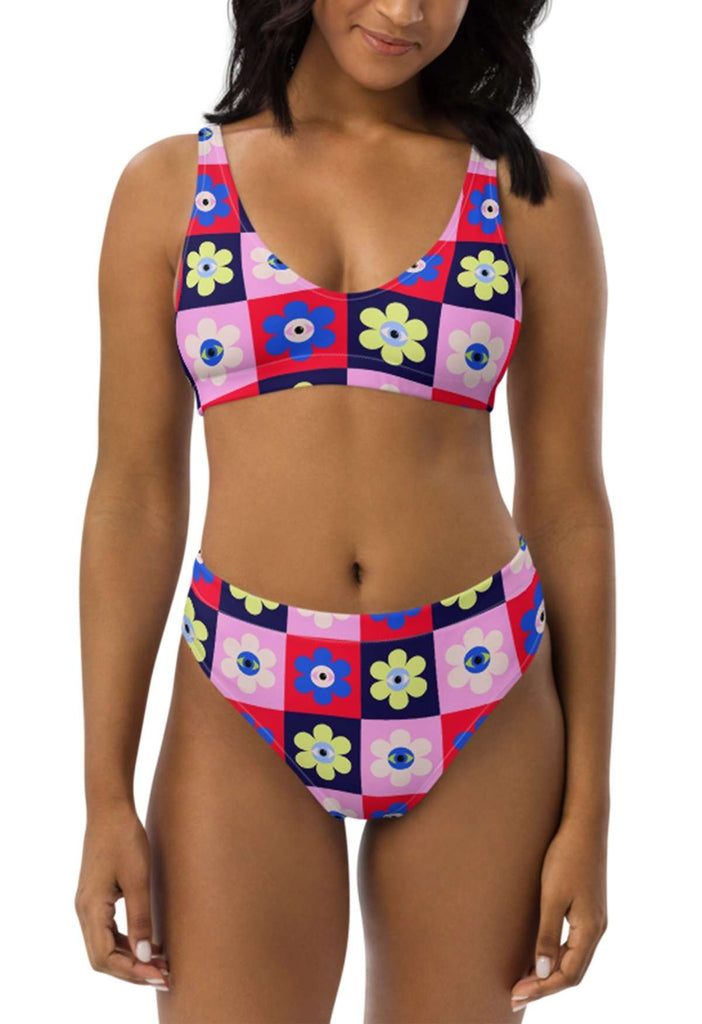 Eye flower Recycled Bikini Bottom - HAYLEY ELSAESSER 