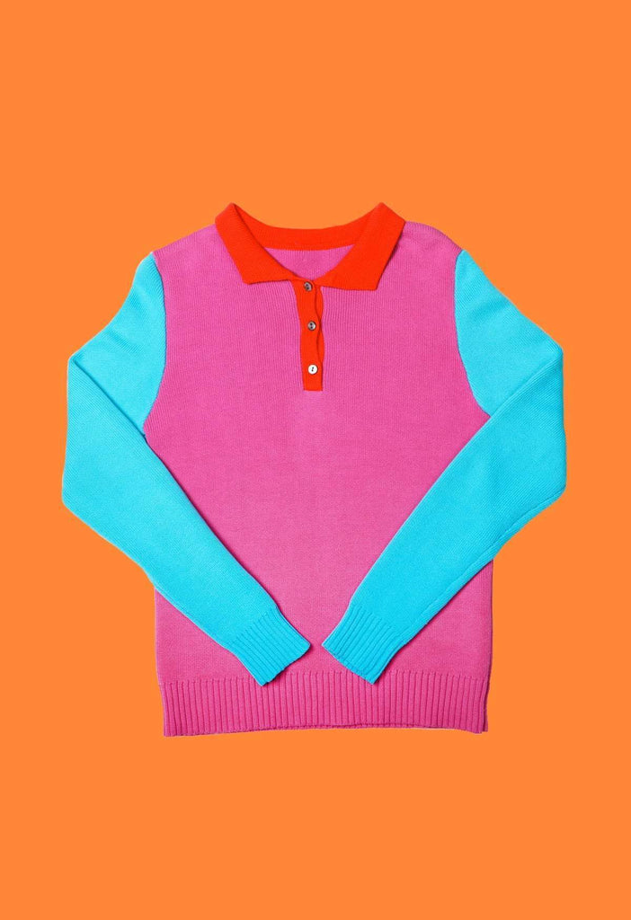 Gutterball Knit Polo - HAYLEY ELSAESSER 