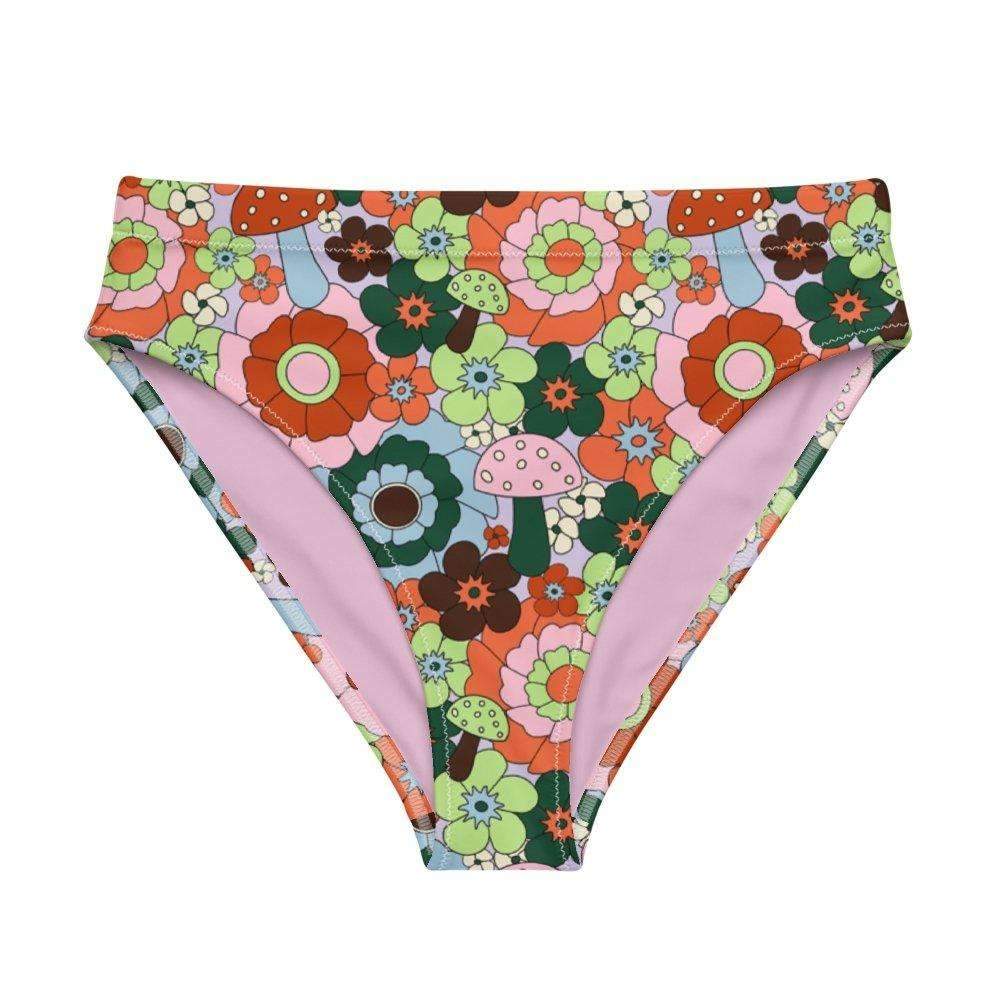 Mushroom Floral Recyled Bikini Bottom Sample - HAYLEY ELSAESSER 