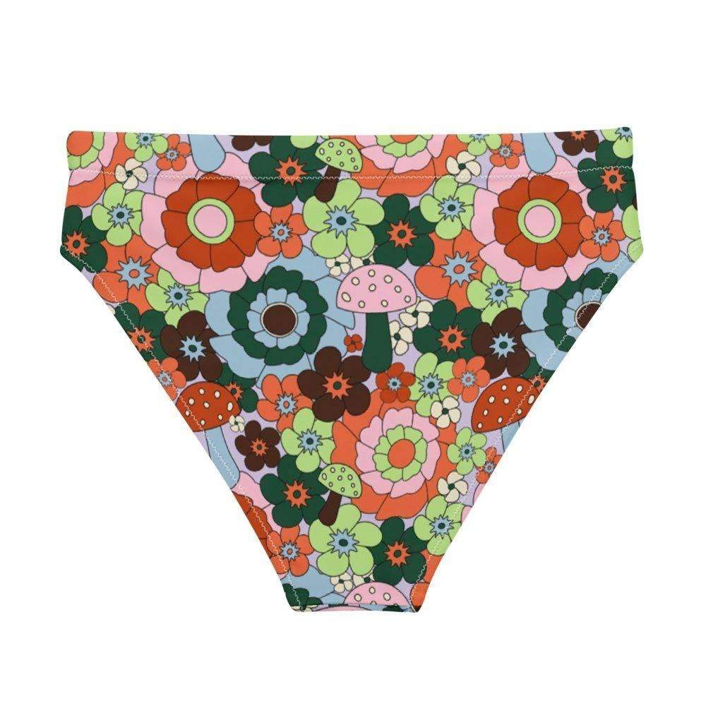 Mushroom Floral Recyled Bikini Bottom Sample - HAYLEY ELSAESSER 