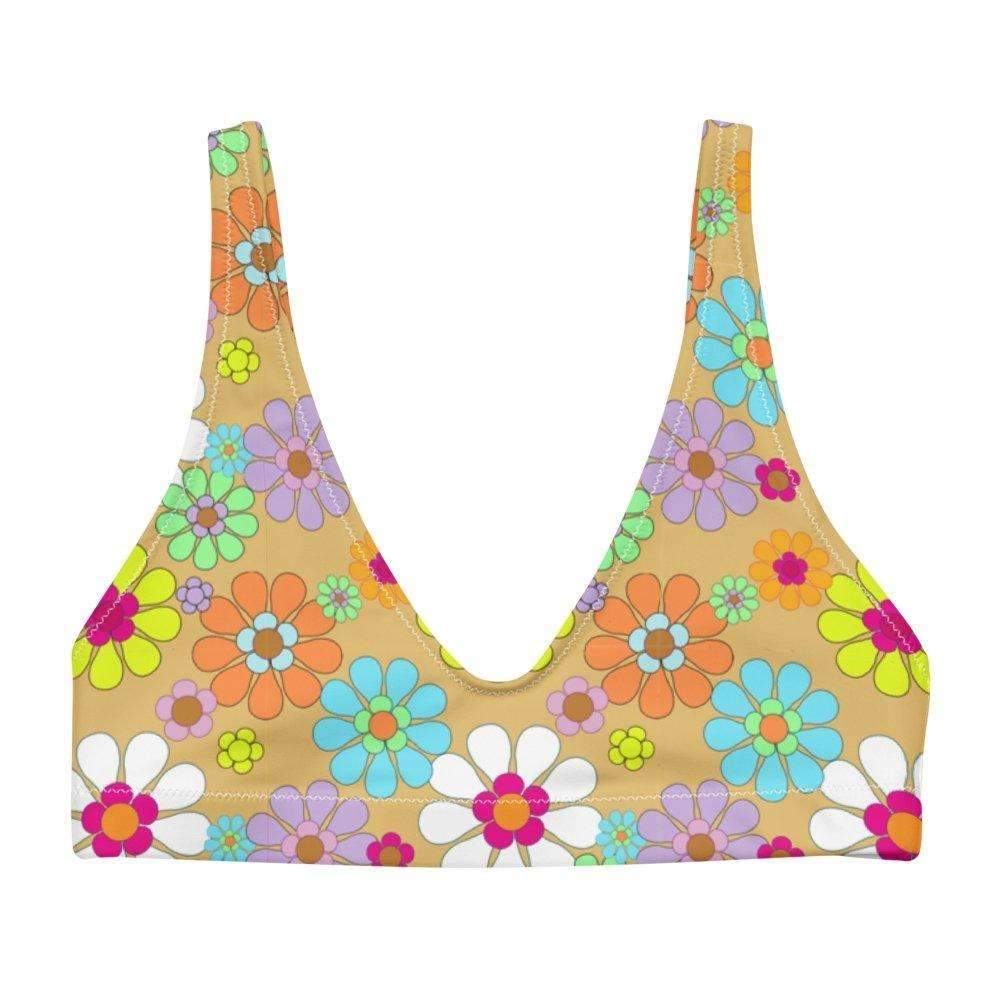 Retro Floral Recycled Bikini Top - HAYLEY ELSAESSER 
