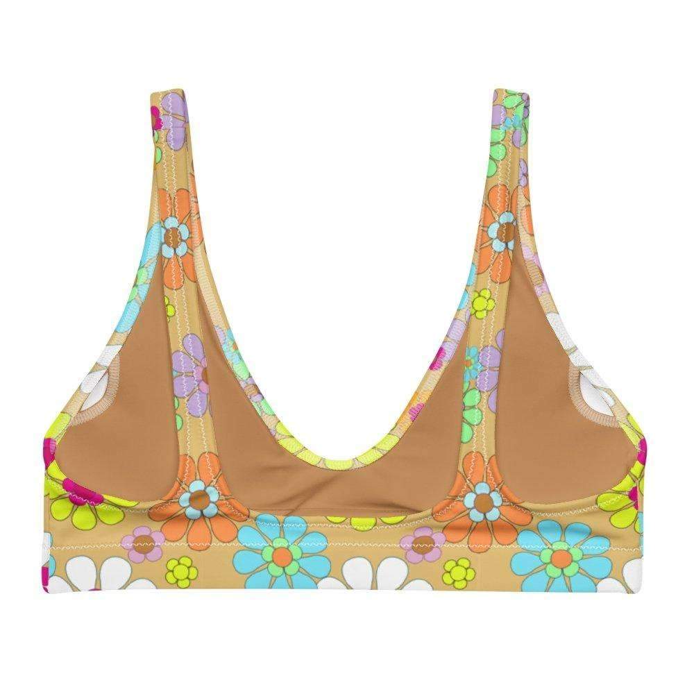 Retro Floral Recycled Bikini Top - HAYLEY ELSAESSER 