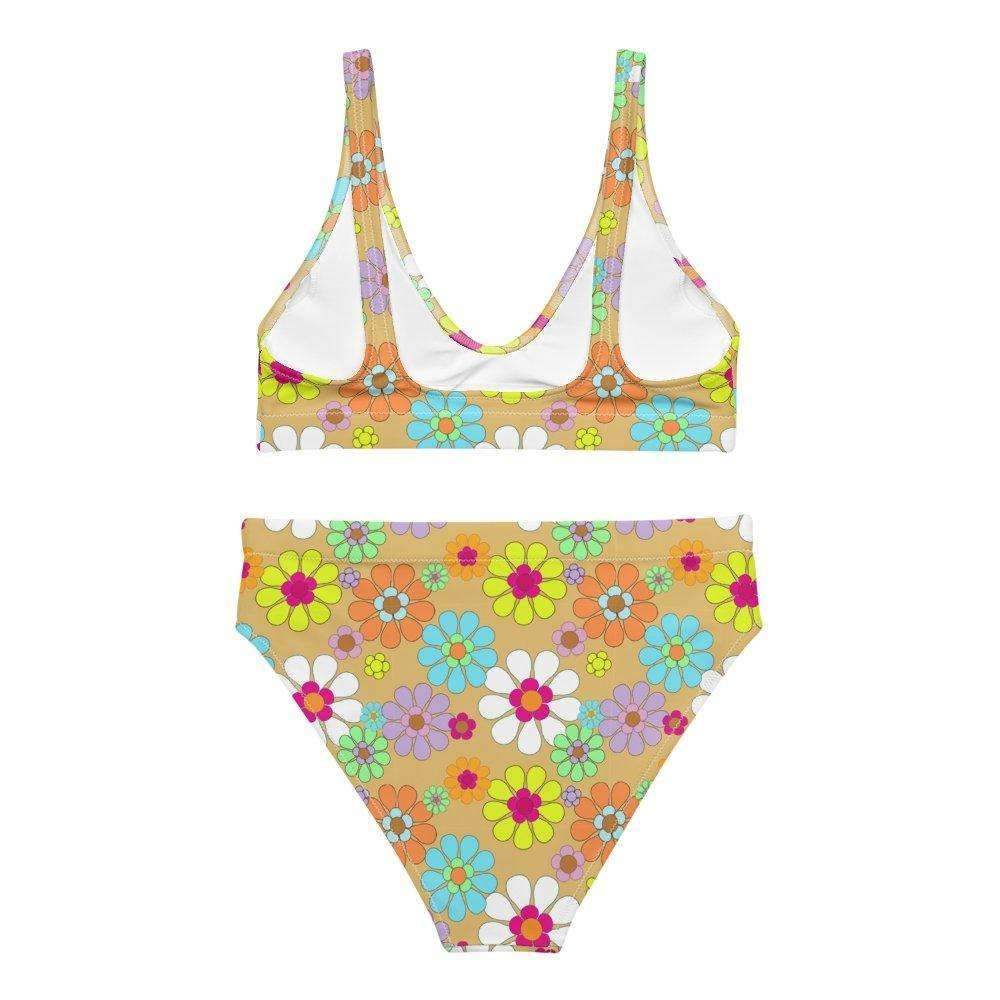 Retro Floral Recycled Bikini Top - HAYLEY ELSAESSER 