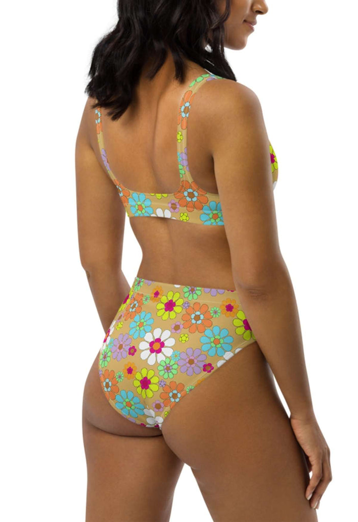 Retro Floral Recycled Bikini Top - HAYLEY ELSAESSER 