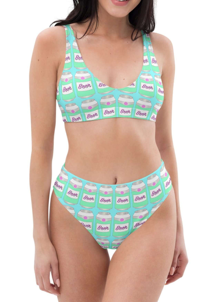 Brewski Beer Recylced Bikini Top - HAYLEY ELSAESSER 