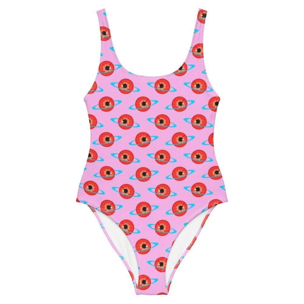 Eyeball Planet Print Swimsuit - HAYLEY ELSAESSER 