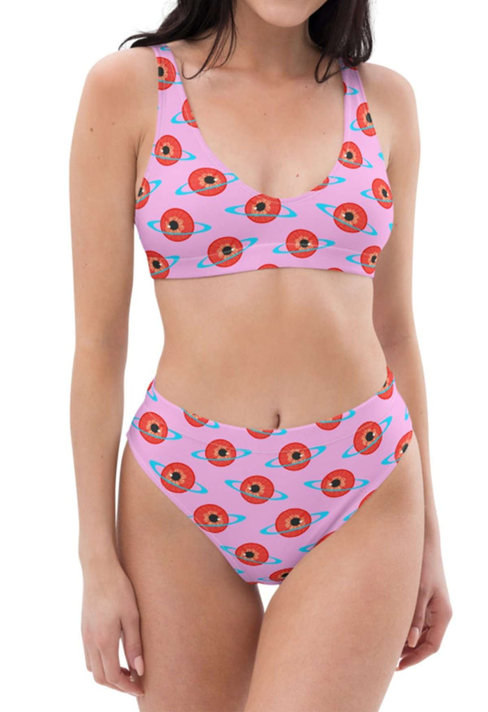 Eyeball Planet Recyled Bikini Top - HAYLEY ELSAESSER 