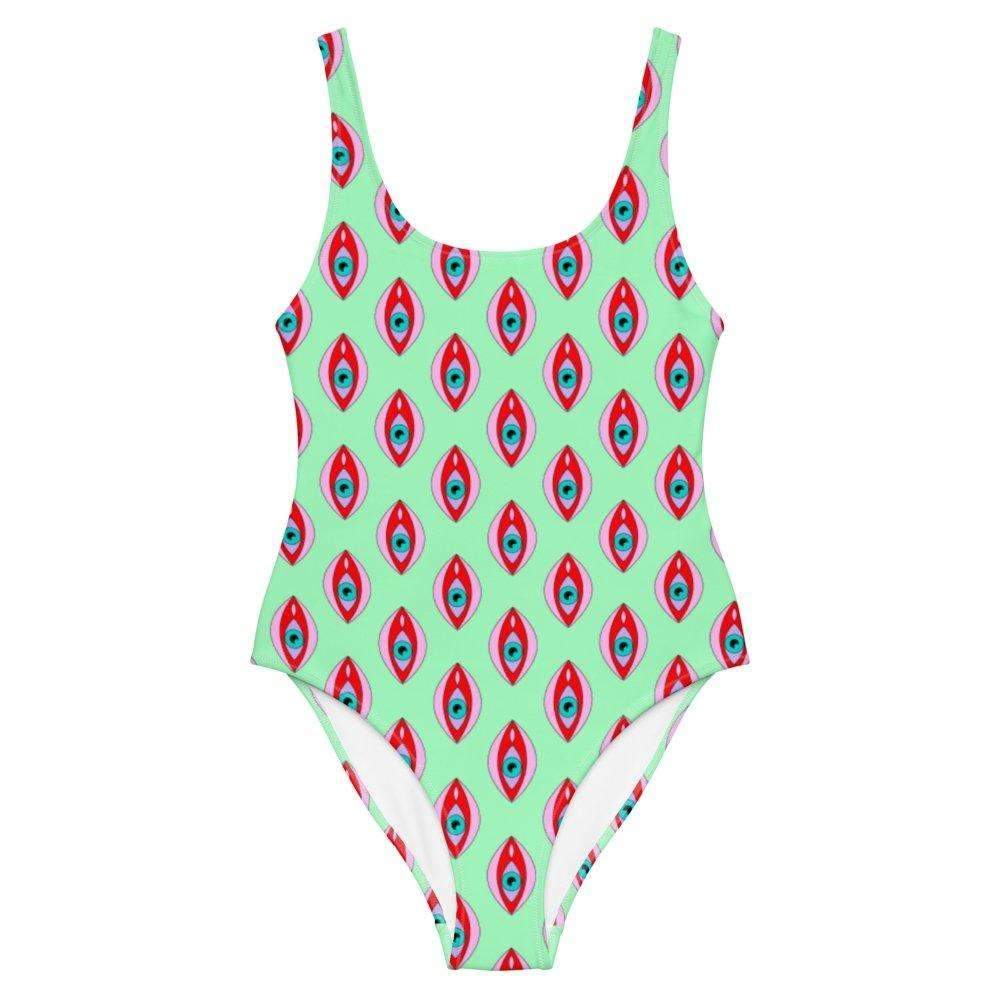 Eyegina Print Swimsuit - HAYLEY ELSAESSER 