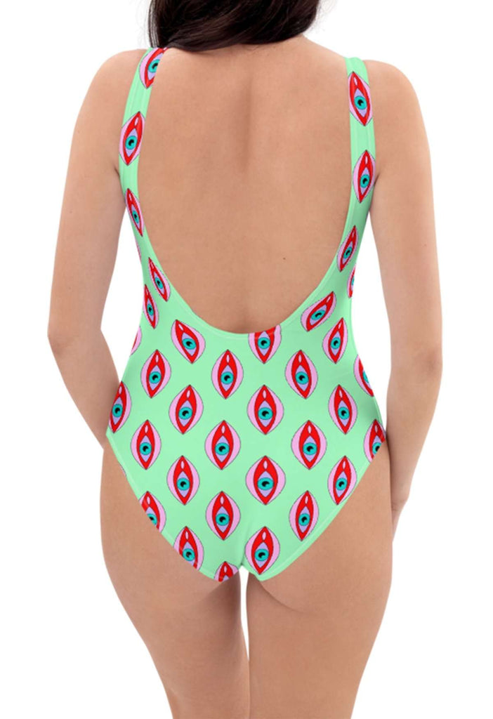 Eyegina Print Swimsuit - HAYLEY ELSAESSER 