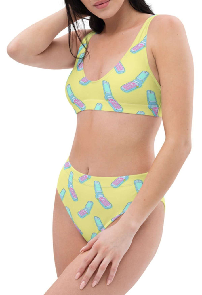 Flip Phone Recycled Bikini Top - HAYLEY ELSAESSER 