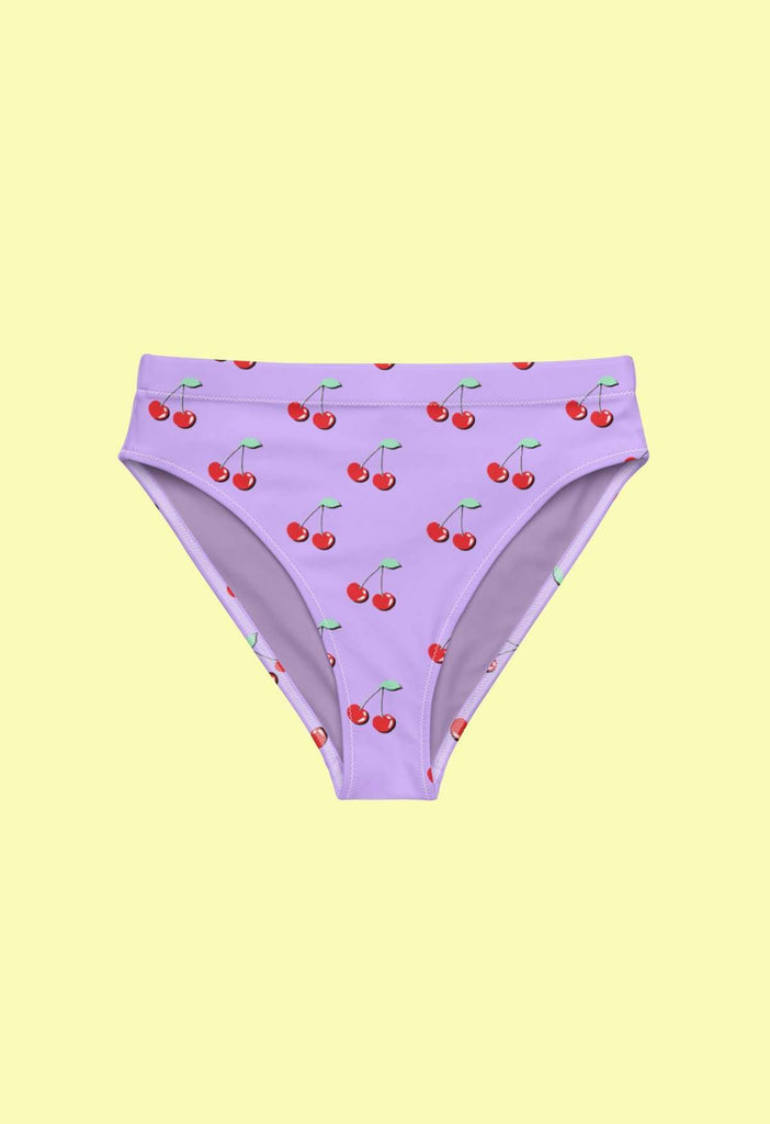 Lilac Cherry Recycled Bikini Bottom - HAYLEY ELSAESSER 