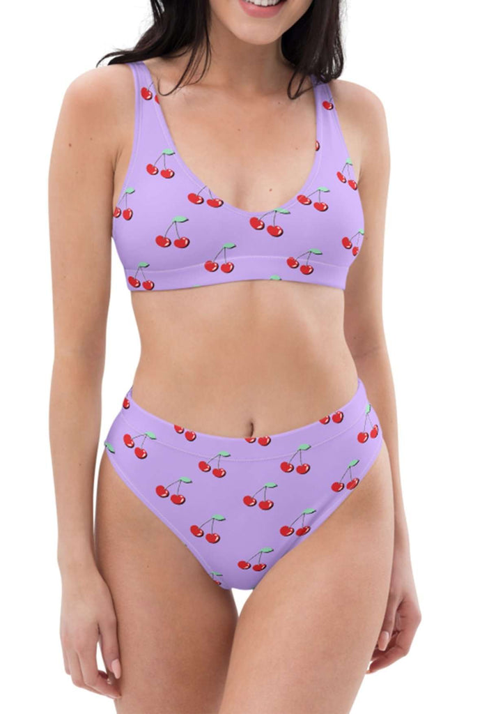 Lilac Cherry Recycled Bikini Bottom - HAYLEY ELSAESSER 