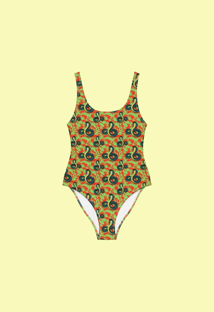 Serpentine Print Swimsuit - HAYLEY ELSAESSER 
