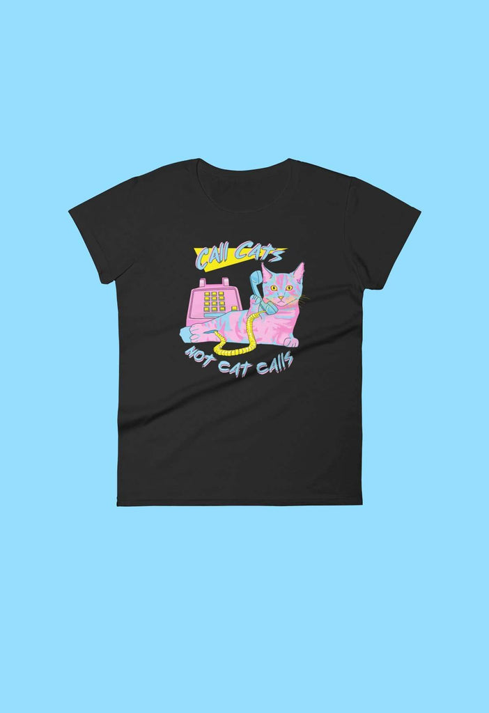 Call Cats Fitted Baby Tee - HAYLEY ELSAESSER 