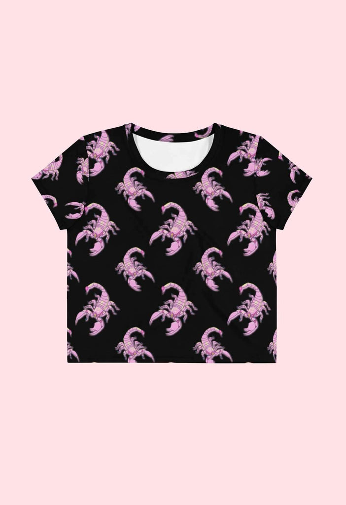 Scorpion Print Cropped Tee - HAYLEY ELSAESSER 