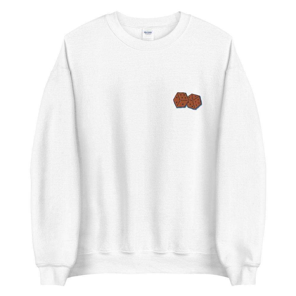 Dice Embroidered Crewneck Sweatshirt - HAYLEY ELSAESSER 