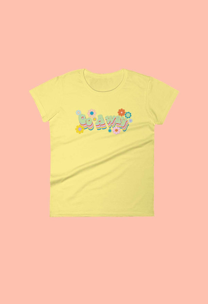 Go Away Fitted Baby Tee - HAYLEY ELSAESSER 