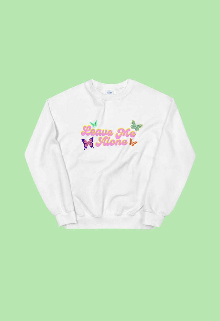 Leave Me Alone Crewneck Sweatshirt - HAYLEY ELSAESSER 