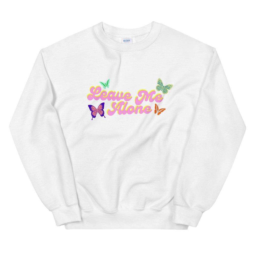 Leave Me Alone Crewneck Sweatshirt - HAYLEY ELSAESSER 