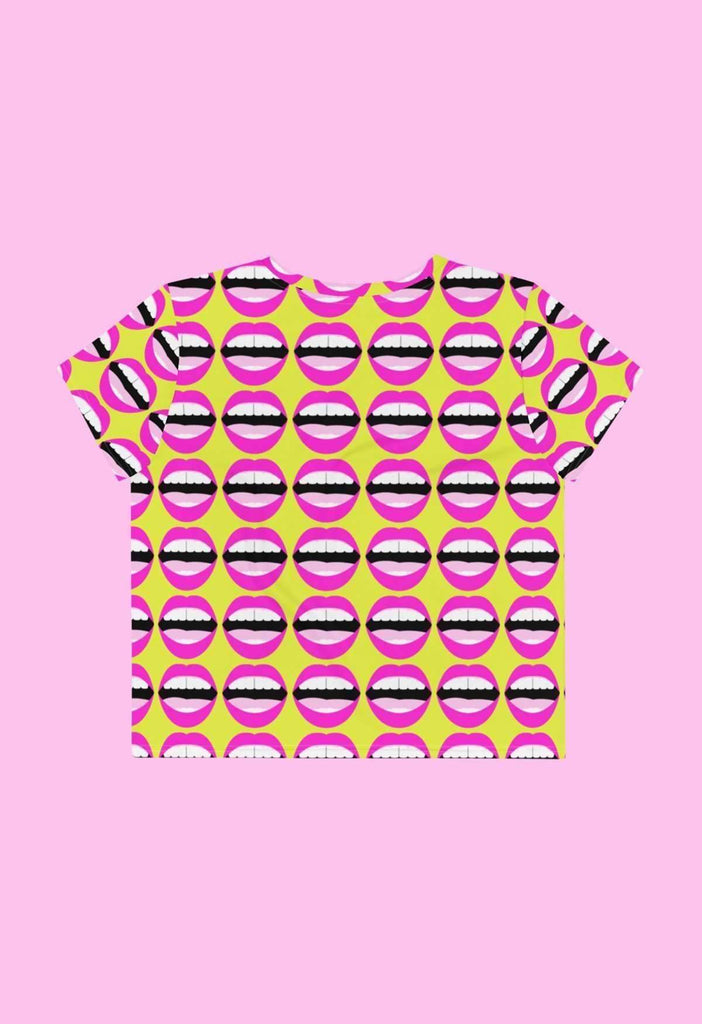 Mouthy Print Cropped Tee - HAYLEY ELSAESSER 