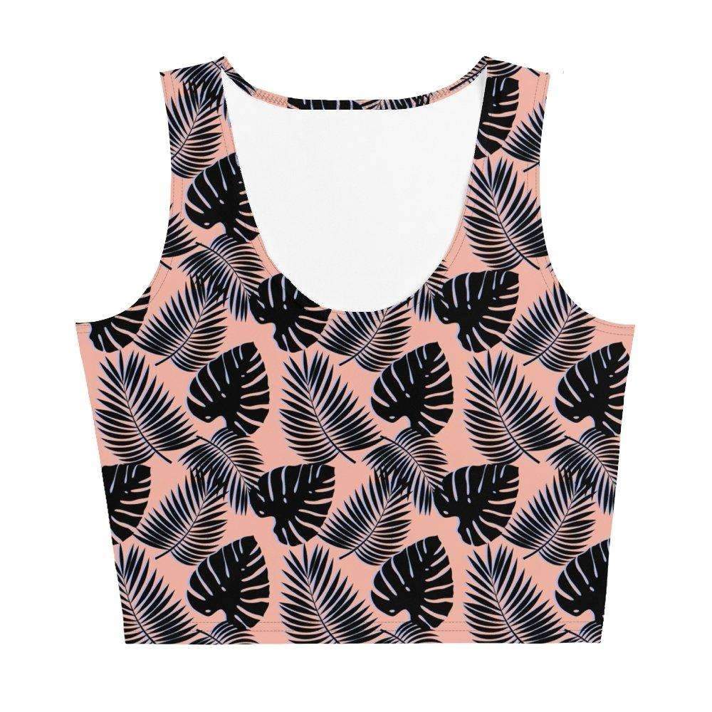 Palm Leaf Print Cropped Tank - HAYLEY ELSAESSER 