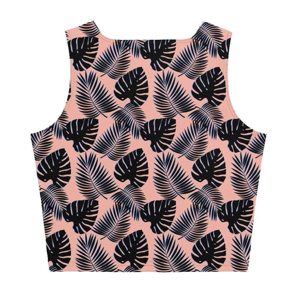 Palm Leaf Print Cropped Tank - HAYLEY ELSAESSER 